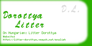 dorottya litter business card